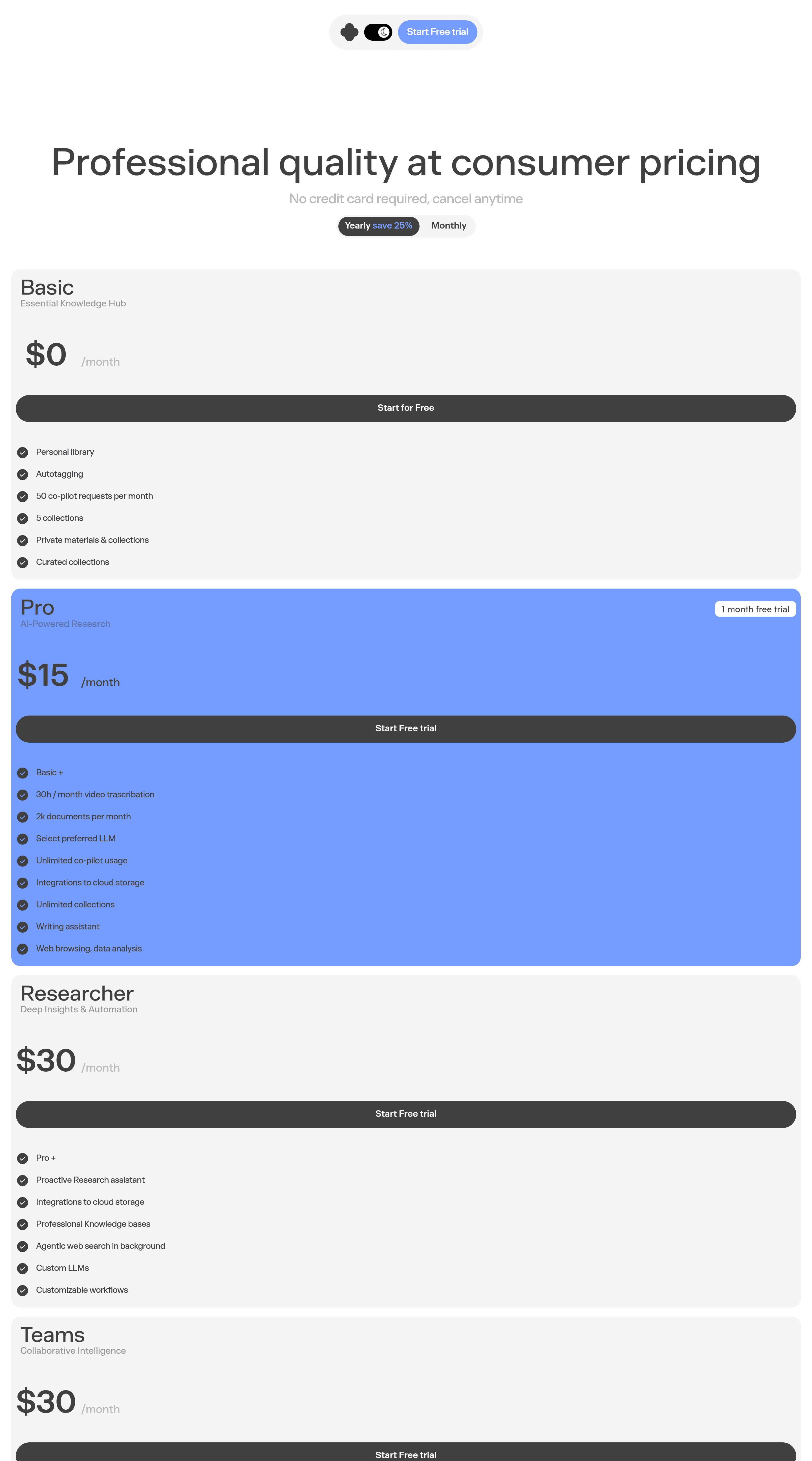 IKI.AI 2.0 pricing page screenshot
