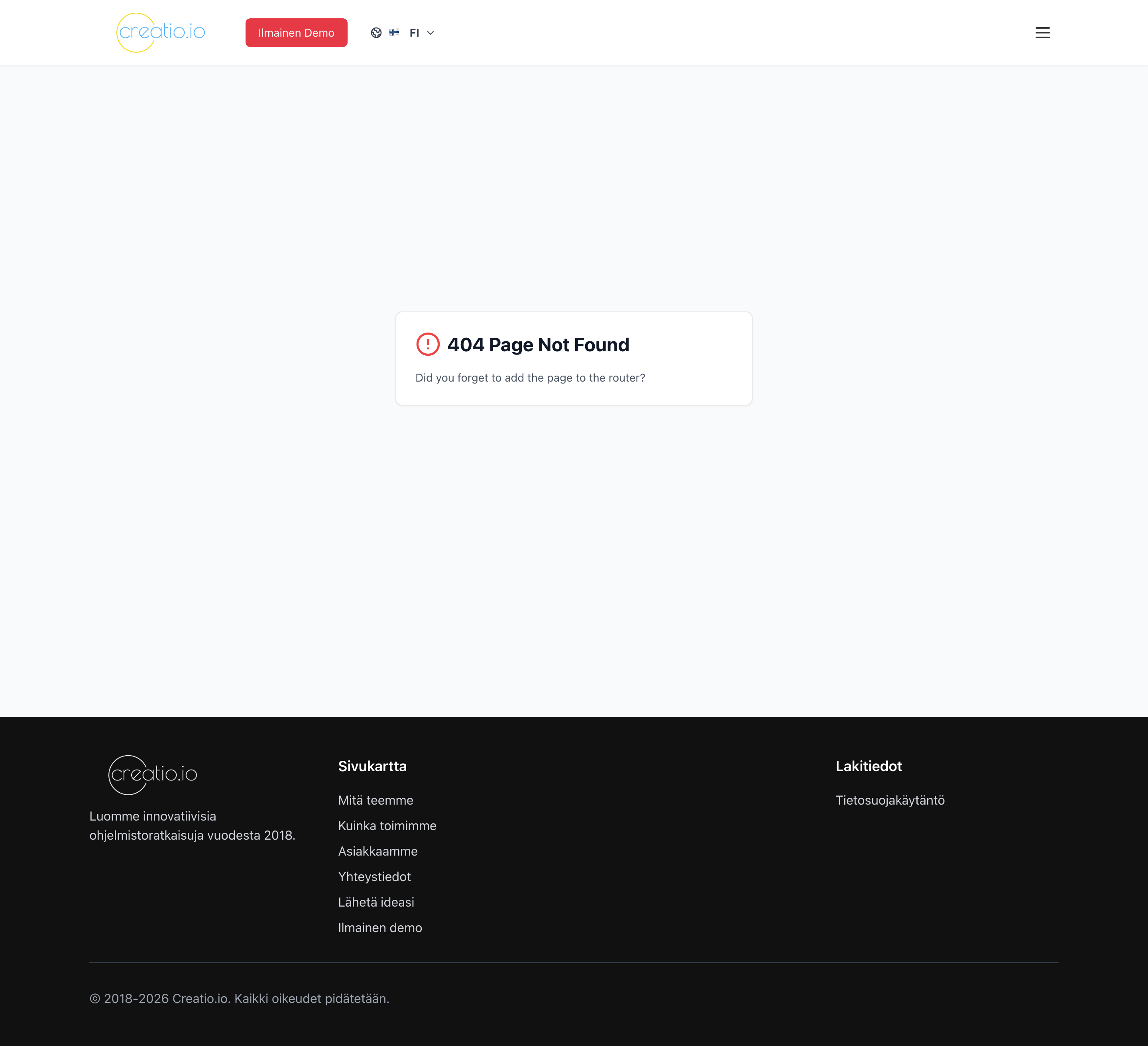 Creatio pricing page screenshot